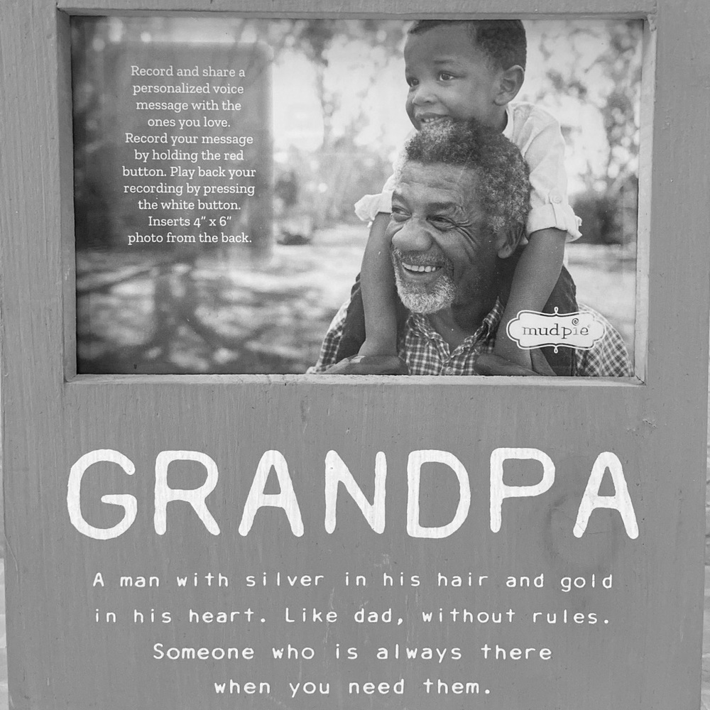 Voice Recorder Keepsake Gift Photo Frame for Grandpa NWT